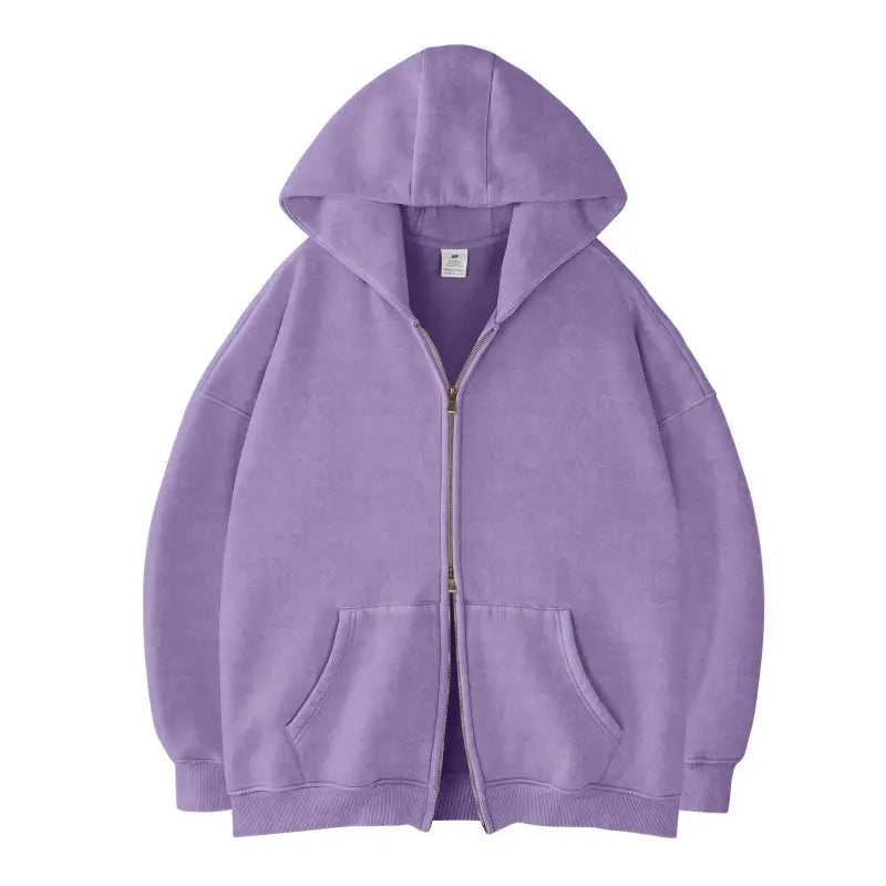 Unisex Oversized Zip-Up Hoodie