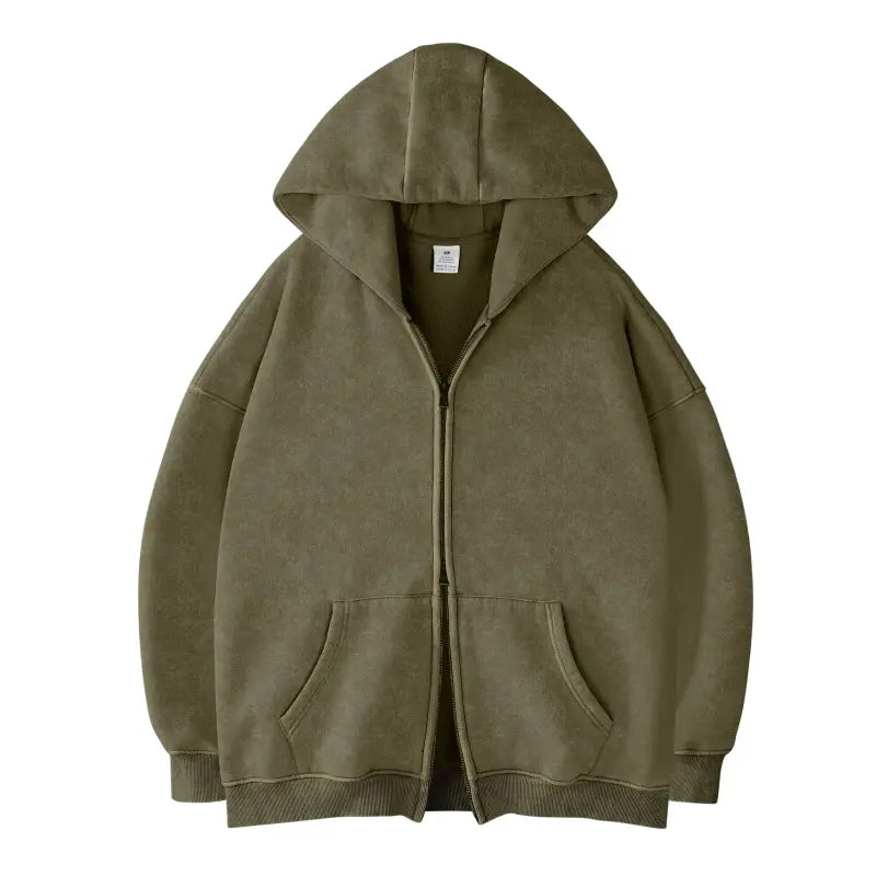 Unisex Oversized Zip-Up Hoodie
