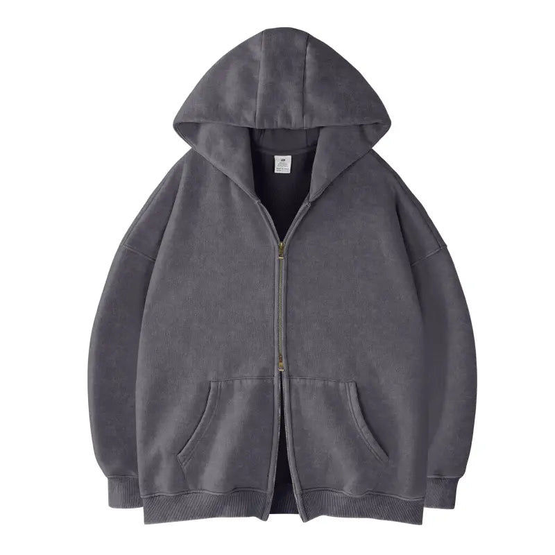 Unisex Oversized Zip-Up Hoodie