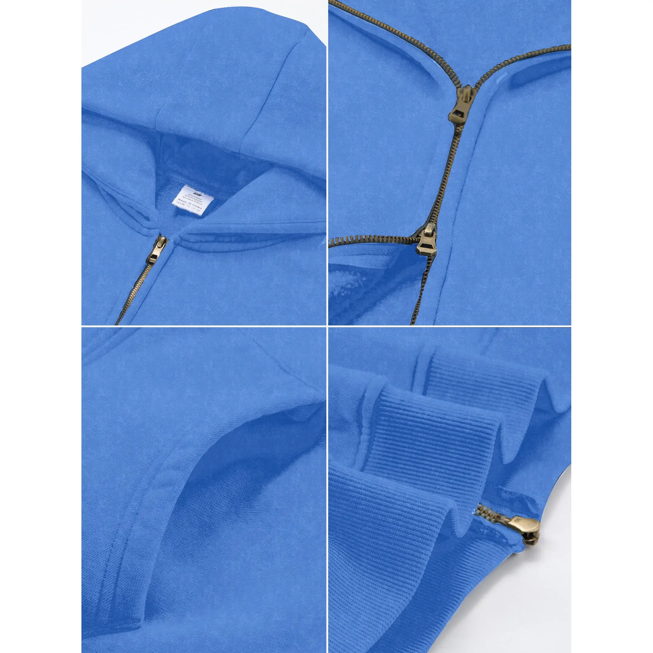 Unisex Oversized Zip-Up Hoodie