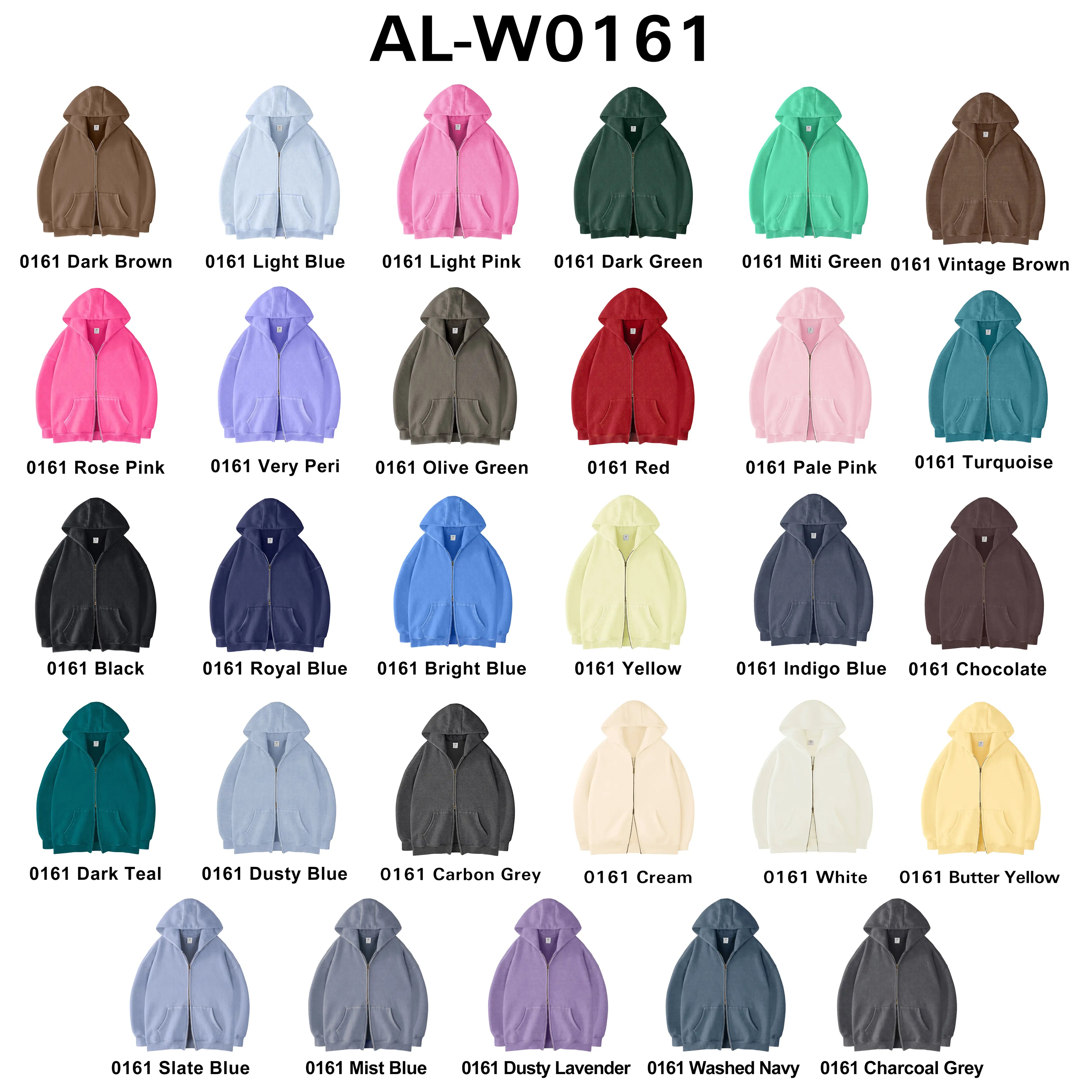 Unisex Oversized Zip-Up Hoodie