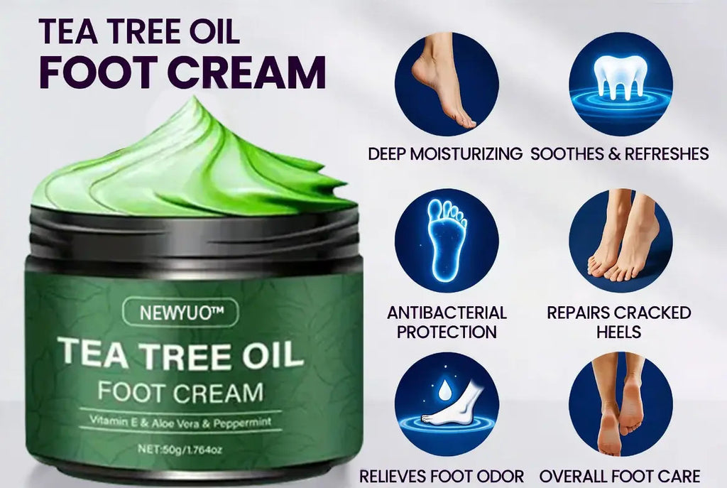 NEWYUOTM Tea Tree Oil Foot Cream