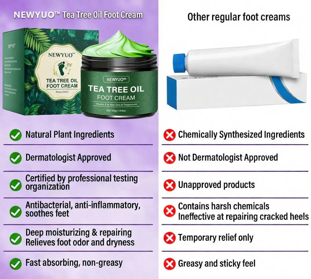 NEWYUOTM Tea Tree Oil Foot Cream
