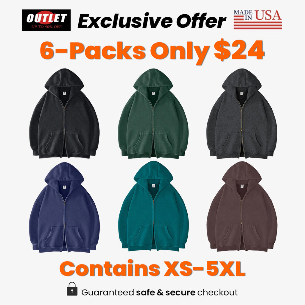 Unisex Oversized Zip-Up Hoodie
