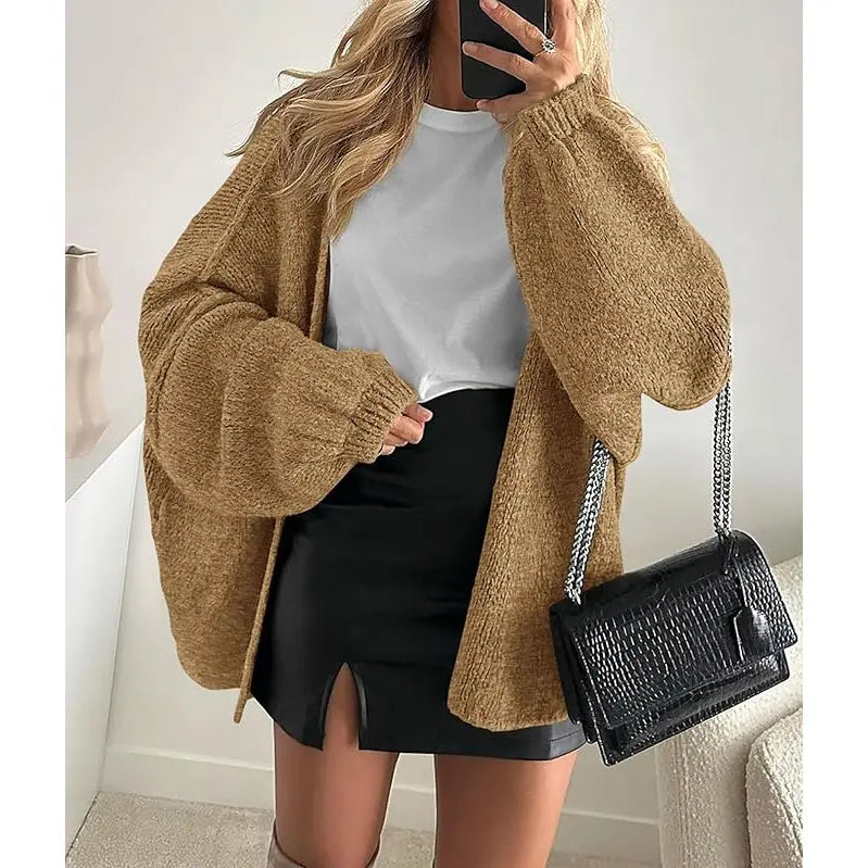 PrettyGarden Women's Oversized Cardigan Sweater - Lightweight Knit