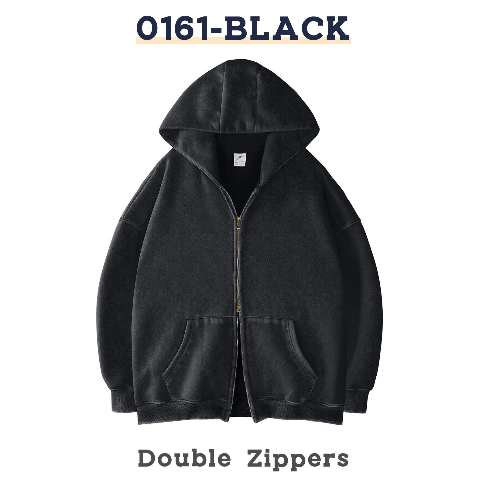 Unisex Oversized Zip-Up Hoodie