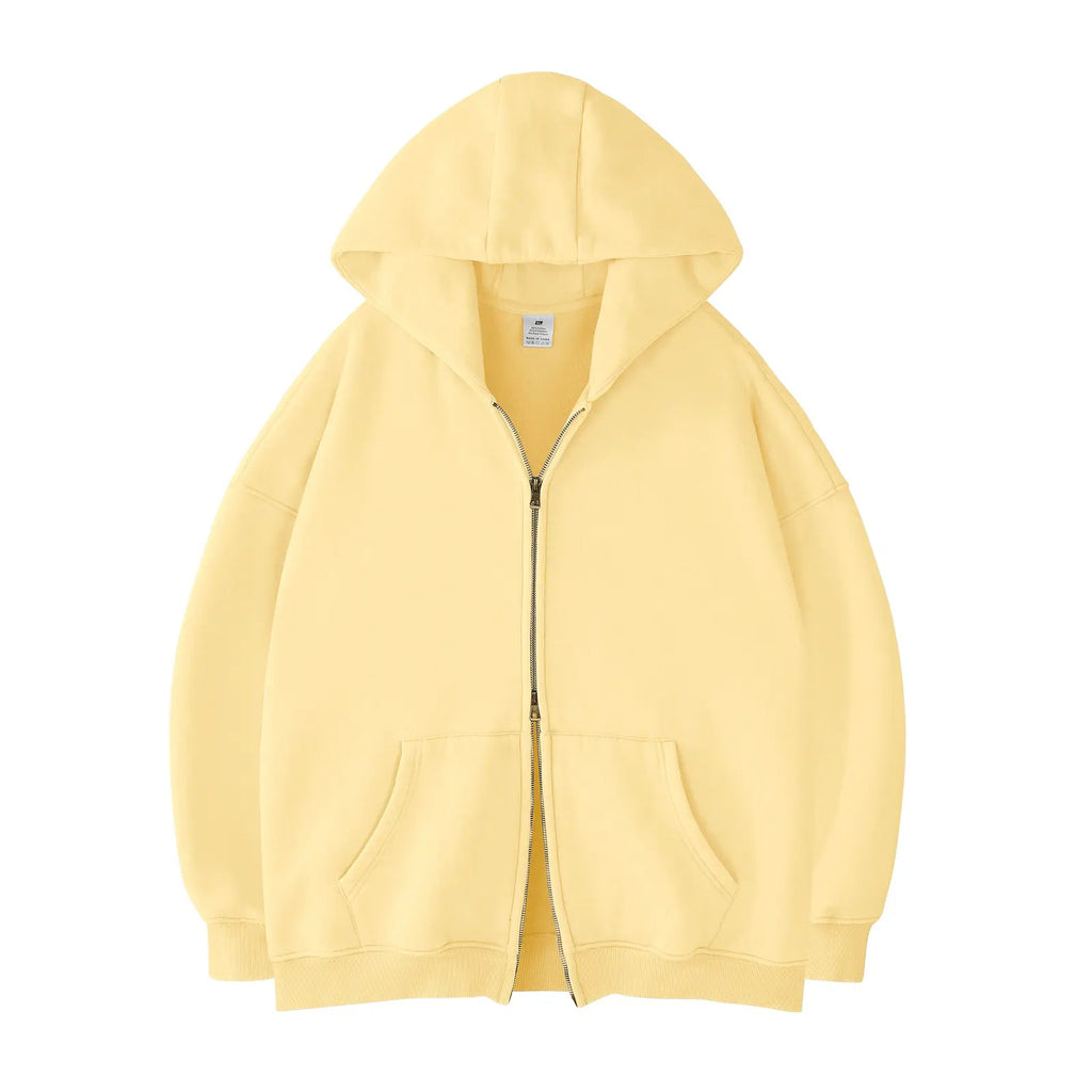 Unisex Oversized Zip-Up Hoodie