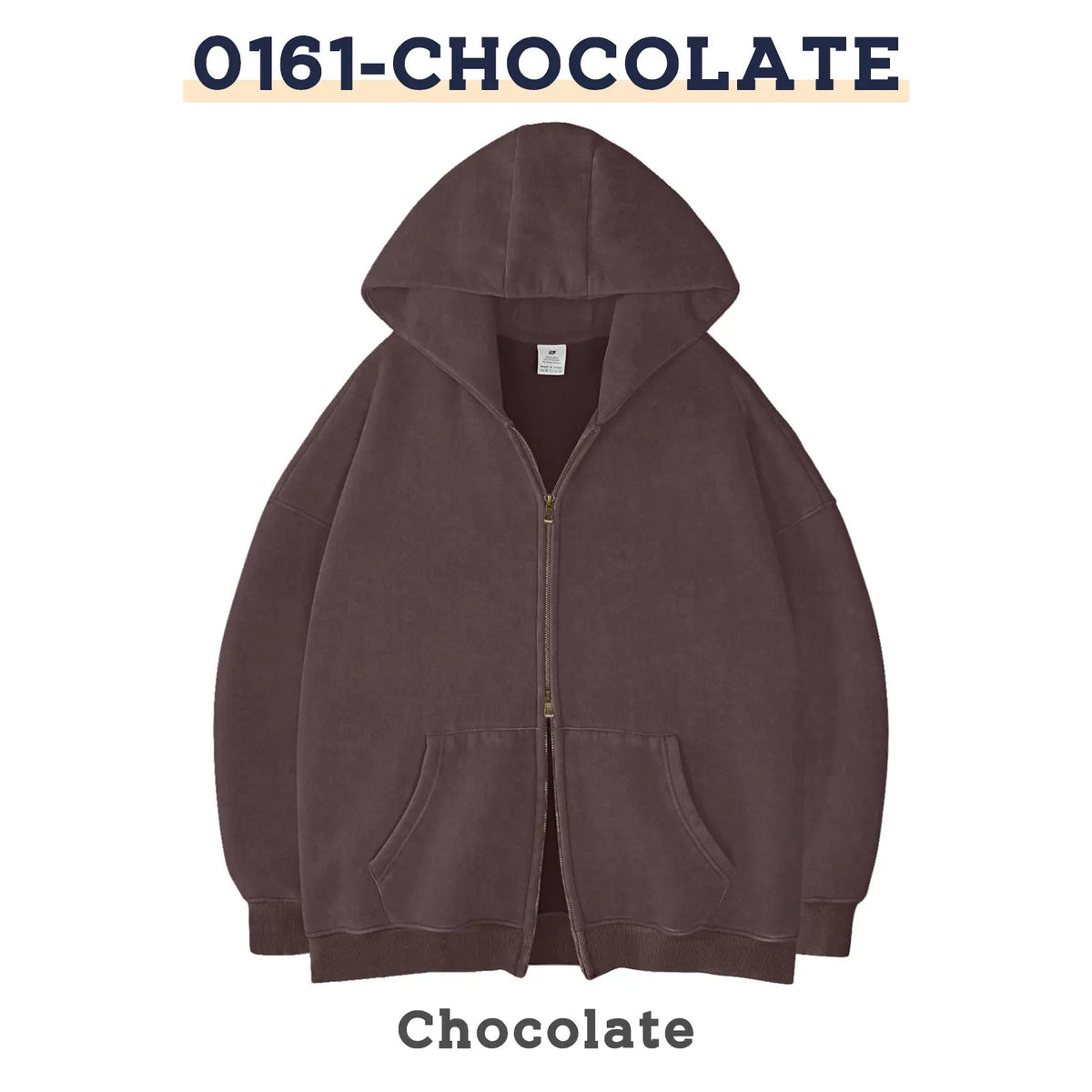Unisex Oversized Zip-Up Hoodie