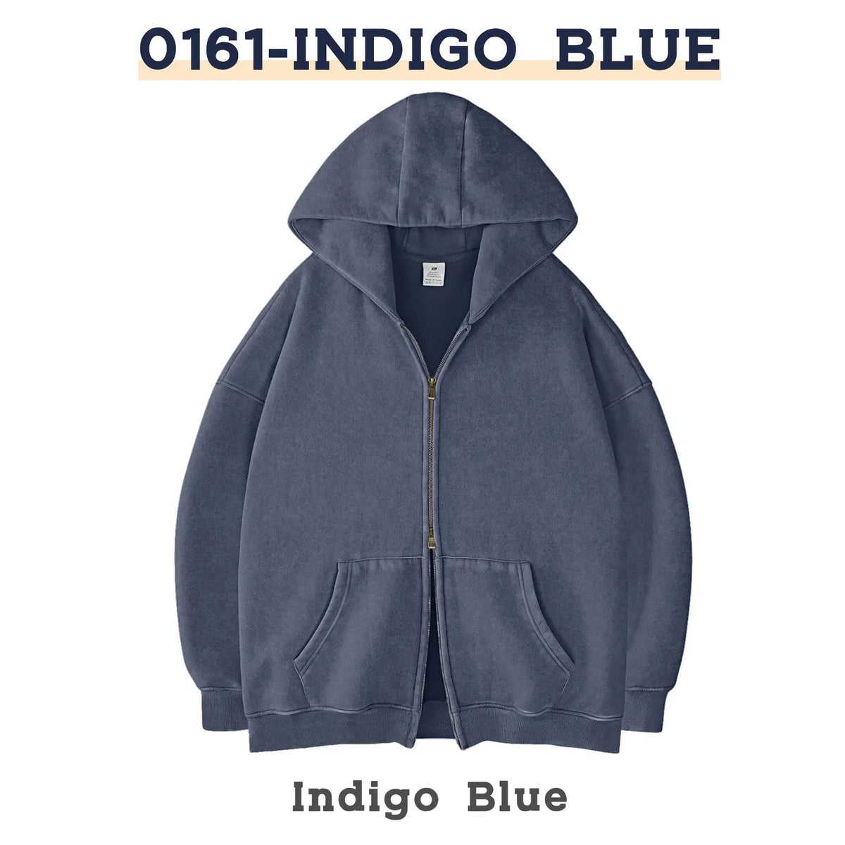 Unisex Oversized Zip-Up Hoodie