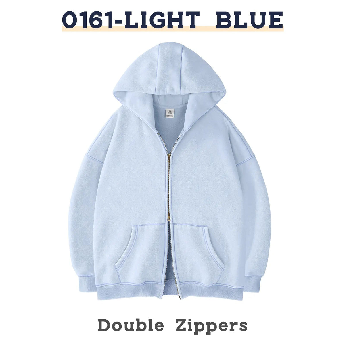 Unisex Oversized Zip-Up Hoodie