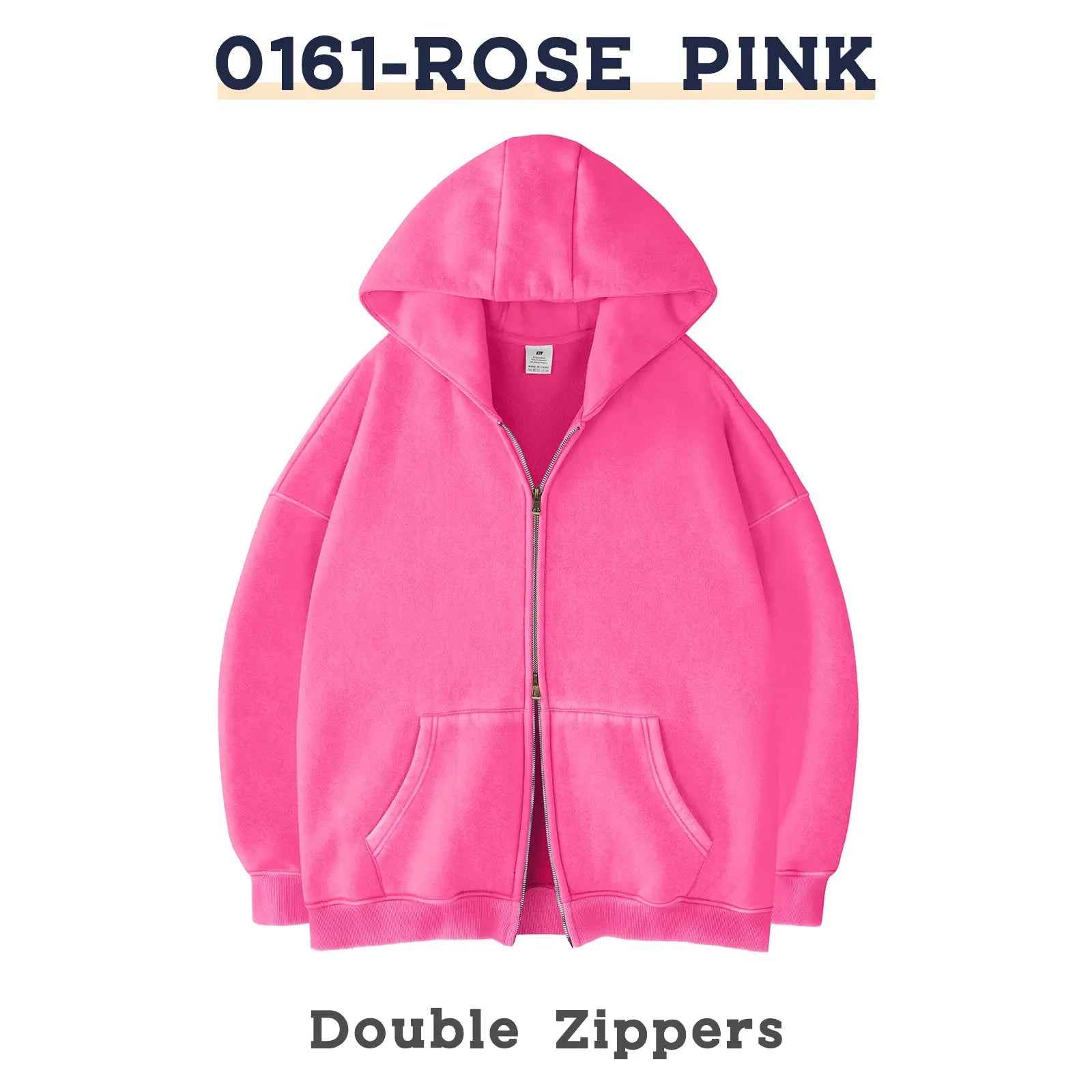 Unisex Oversized Zip-Up Hoodie