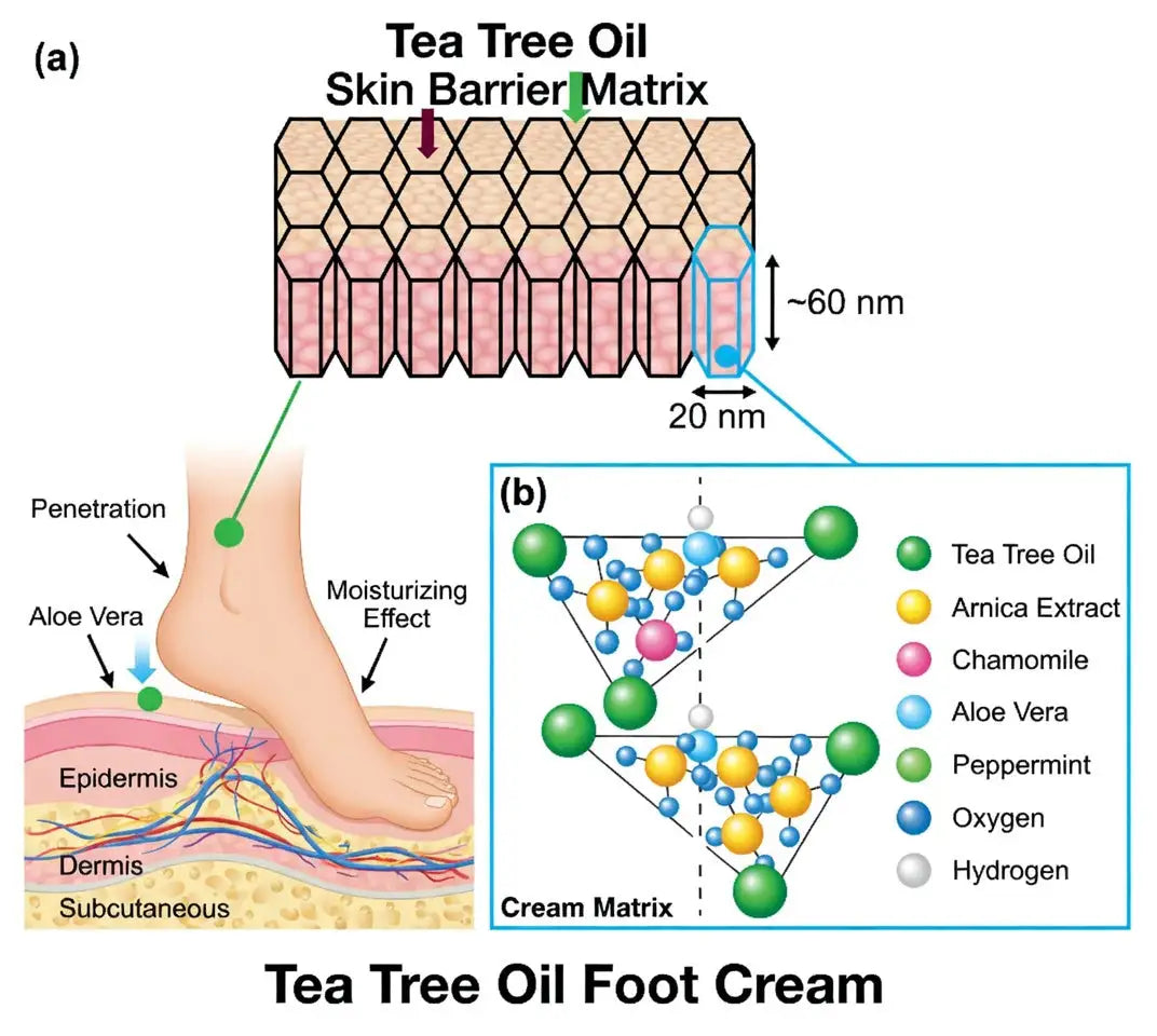 NEWYUOTM Tea Tree Oil Foot Cream