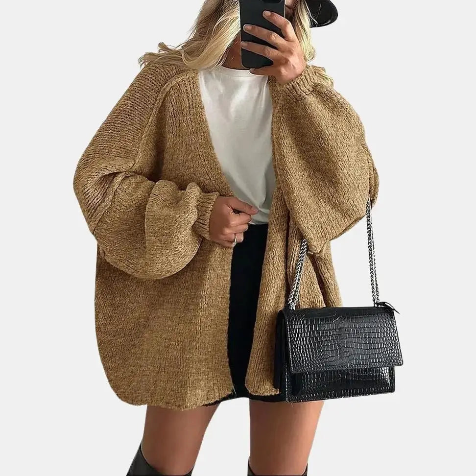 PrettyGarden Women's Oversized Cardigan Sweater - Lightweight Knit