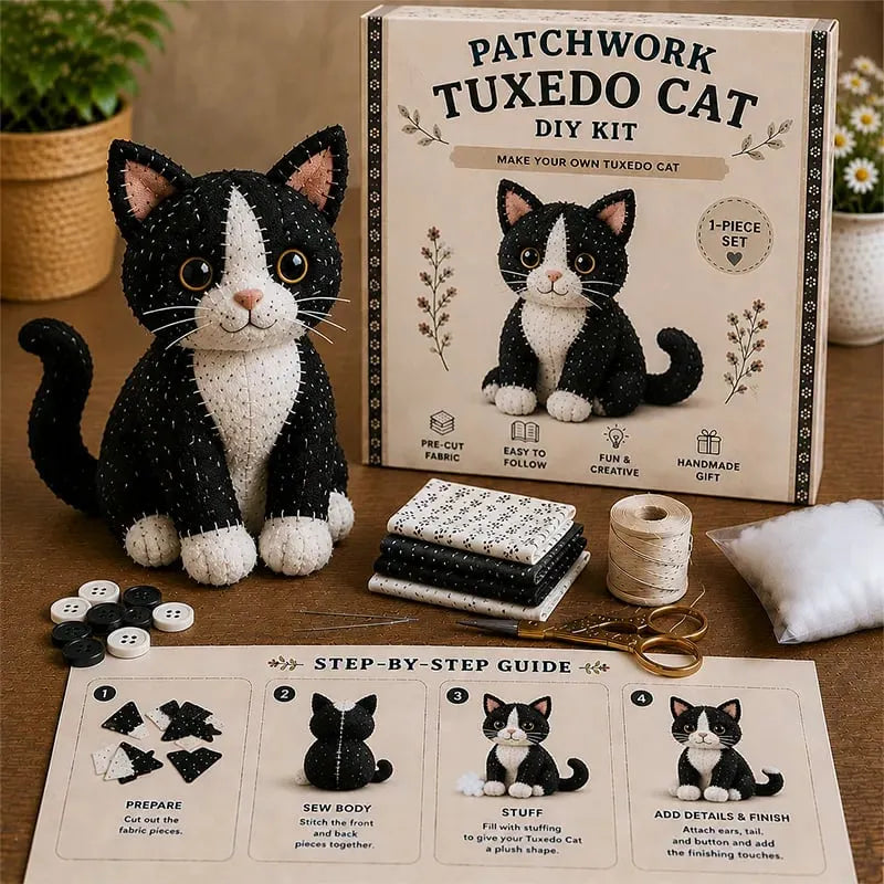 🧵DIY Patchwork Animal Kit – Create Your Own Adorable Animals