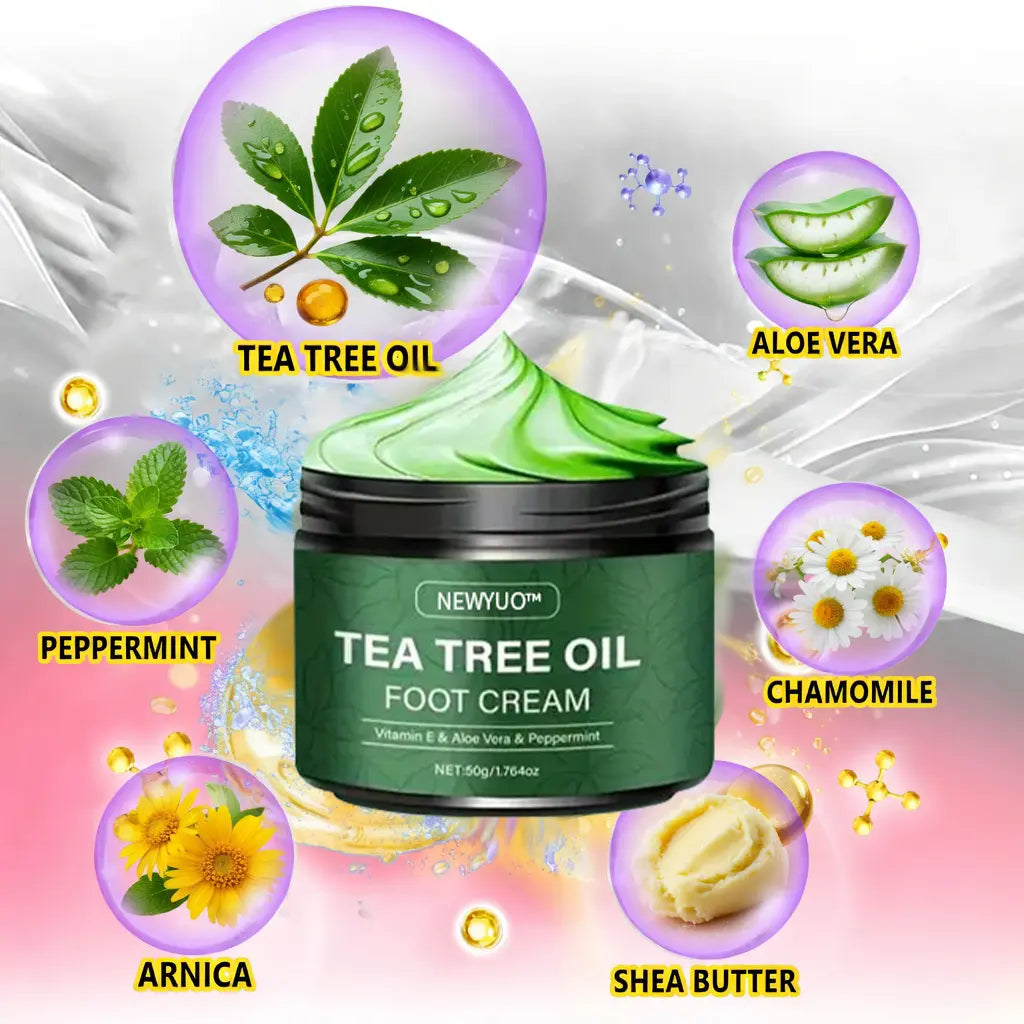 NEWYUOTM Tea Tree Oil Foot Cream